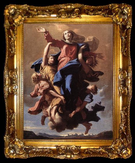 framed  Nicolas Poussin The Assumption of the Virgin, ta009-2